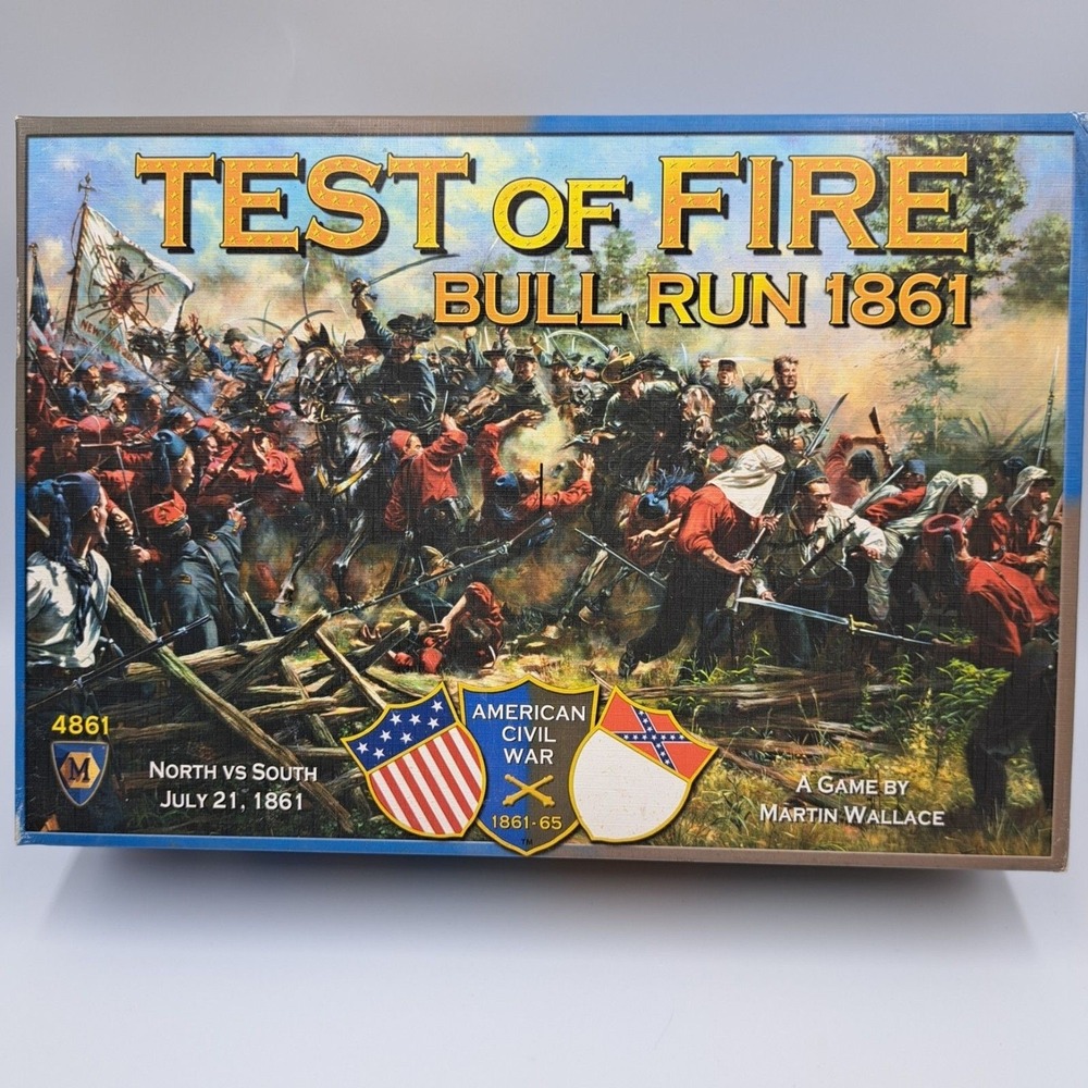 Test of Fire: Bull Run 1861  - Board Game - Complete Martin Wallace 2011